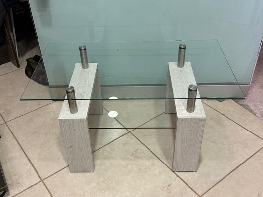 Mesa Doble vidrio de 68x42x42cm de alto