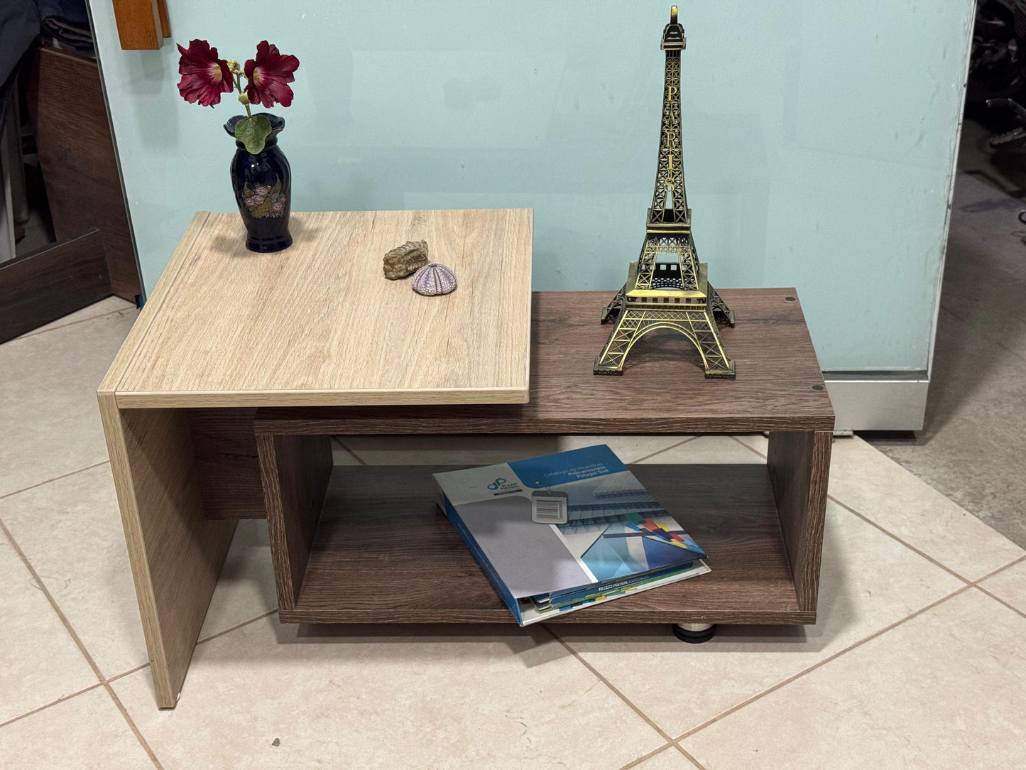 Mesa de centro en melamina de 72x45x40cm de alto