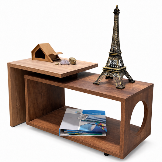 Mesa de centro en melamina de 71x38x41cm de alto