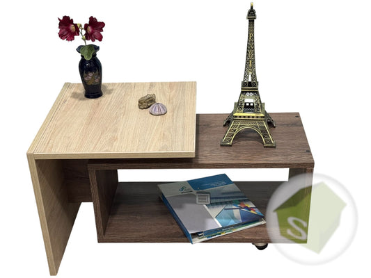 Mesa de centro en melamina de 72x45x40cm de alto