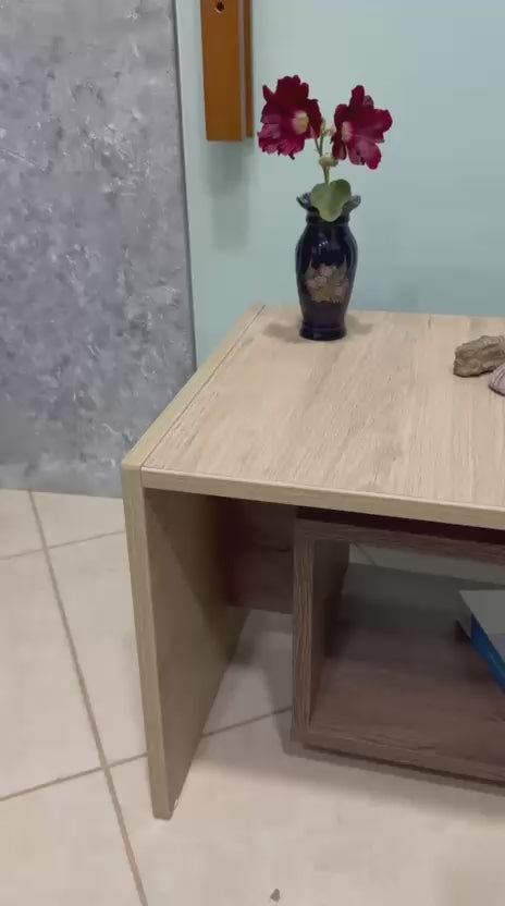 Mesa de centro en melamina de 72x45x40cm de alto